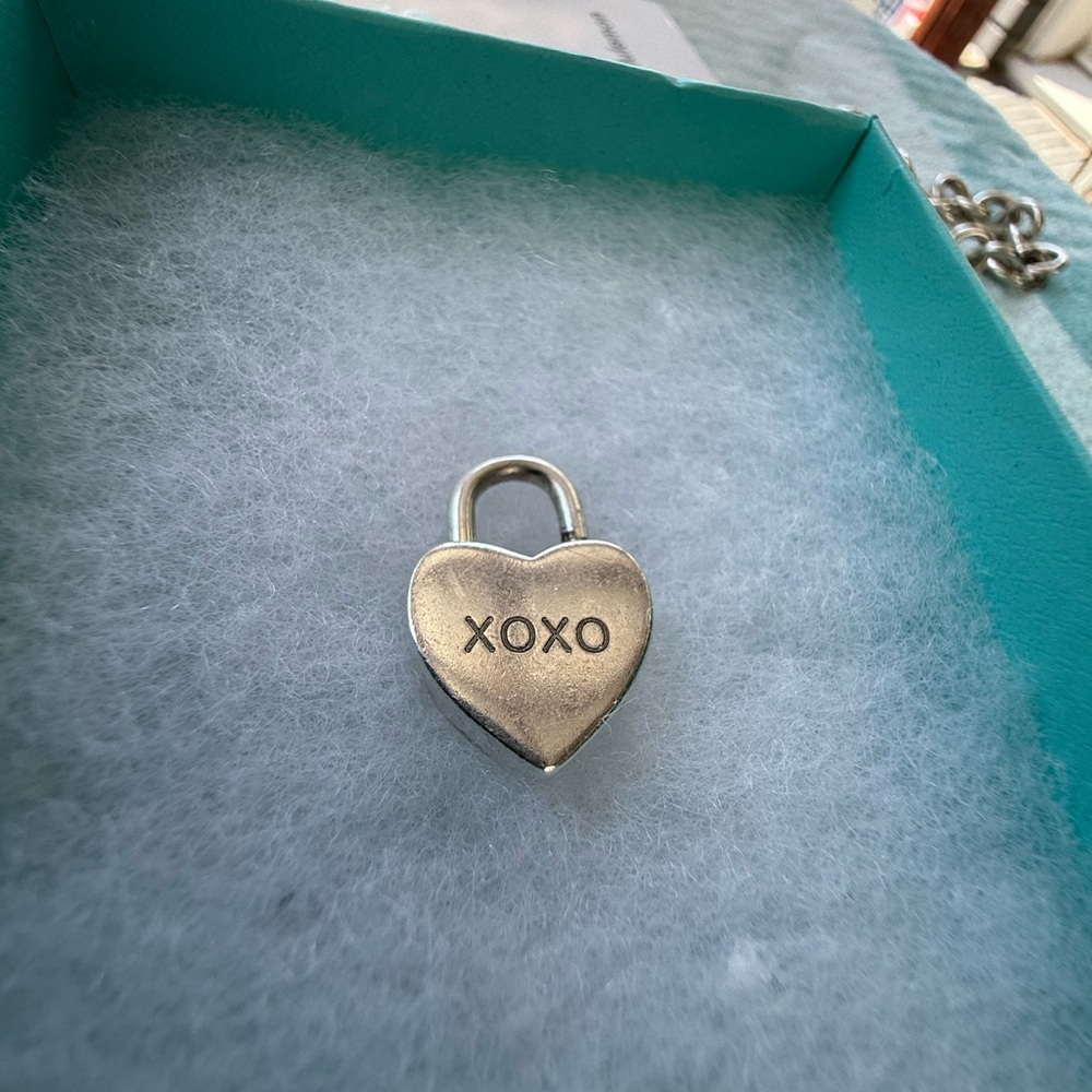 Tiffany & Co XOXO heart padlock charm